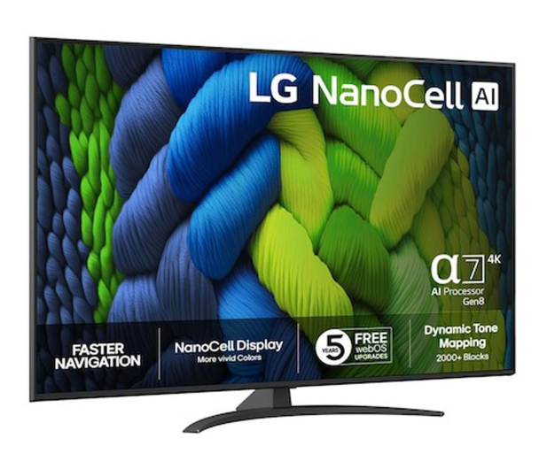 LG 43NANO82A6B.AEU 43" LED 4K webOS DVB-T2 - 1585664 - zdjęcie 4